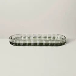 Hearth & Hand with Magnolia Fluted Glass Bathroom Tray Light Green - Hearth & Hand™ with Magnolia