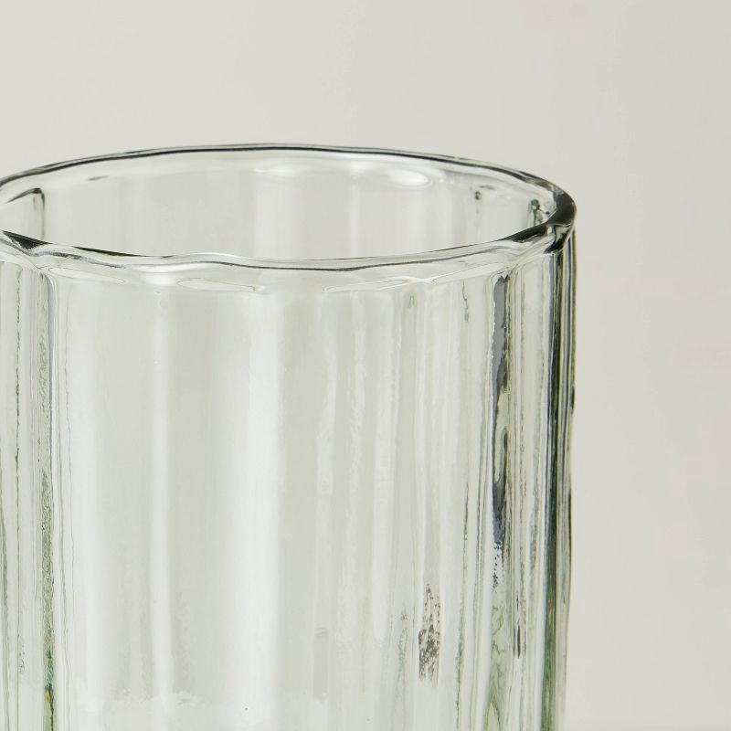 slide 4 of 4, Hearth & Hand with Magnolia Fluted Glass Bathroom Tumbler Light Green - Hearth & Hand™ with Magnolia, 1 ct