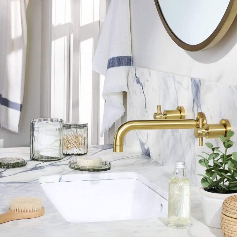 slide 2 of 4, Hearth & Hand with Magnolia Fluted Glass Soap Dish Light Green - Hearth & Hand™ with Magnolia, 1 ct