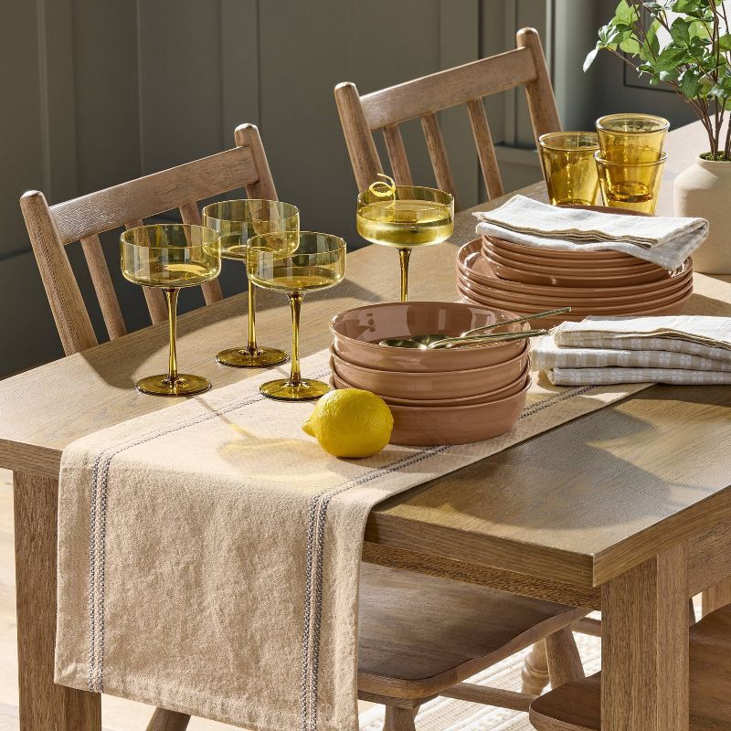 slide 2 of 3, Hearth & Hand with Magnolia 9.8oz Coupe Glass Yellow - Hearth & Hand™ with Magnolia, 9.8 oz