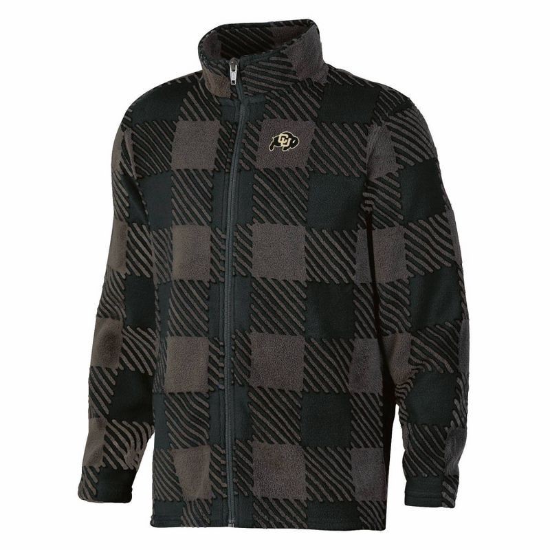 slide 1 of 3, NCAA Colorado Buffaloes Boys' Buffalo Checkered Fleece T-Shirt - L: Cotton Pullover,, 1 ct