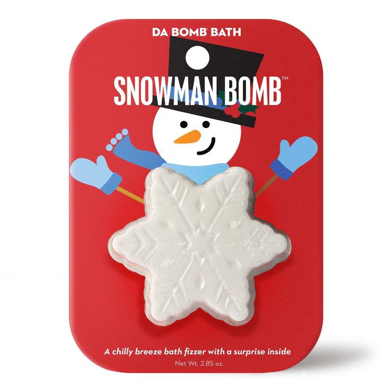 slide 1 of 5, Da Bomb Bath Fizzers Da Bomb Bath Fizzer Snowflake Snowman Bath Bomb - 2.85oz, 2.85 oz