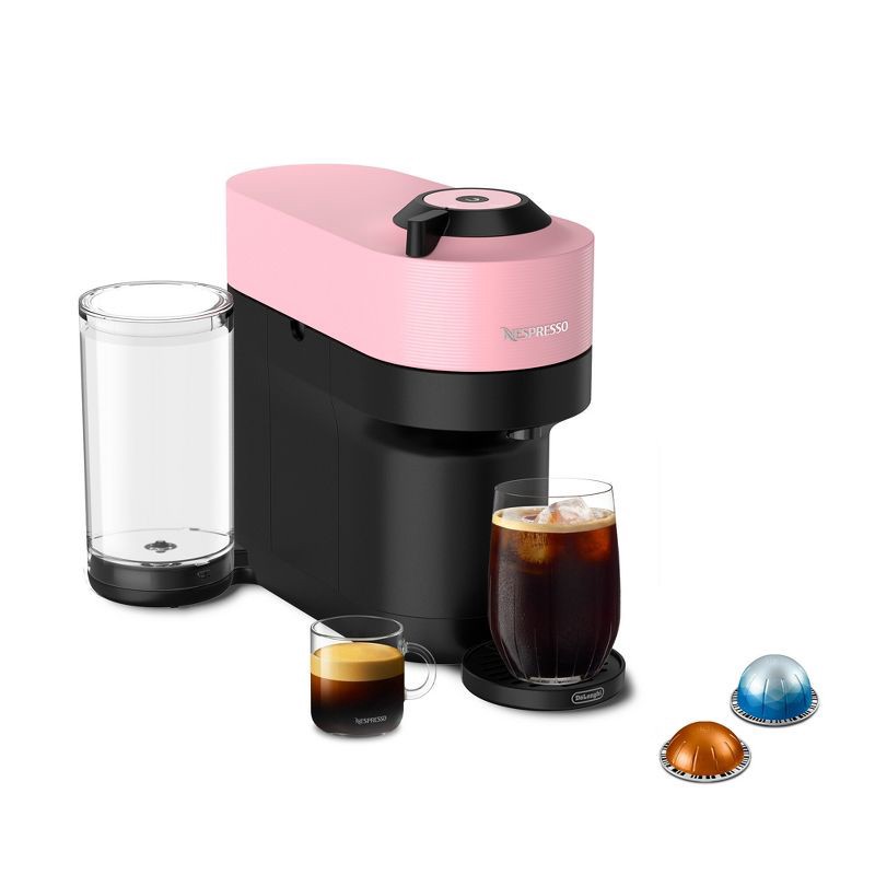 slide 2 of 14, Nespresso Vertuo Pop+ Coffee and Espresso Maker by De'Longhi, Candy Pink: Nespresso Machine with Pods, Automatic Shut-Off, 1 ct