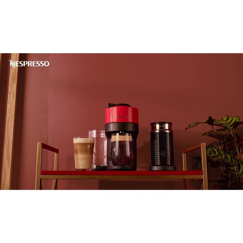 slide 13 of 14, Nespresso Vertuo Pop+ Coffee and Espresso Maker by De'Longhi, Candy Pink: Nespresso Machine with Pods, Automatic Shut-Off, 1 ct