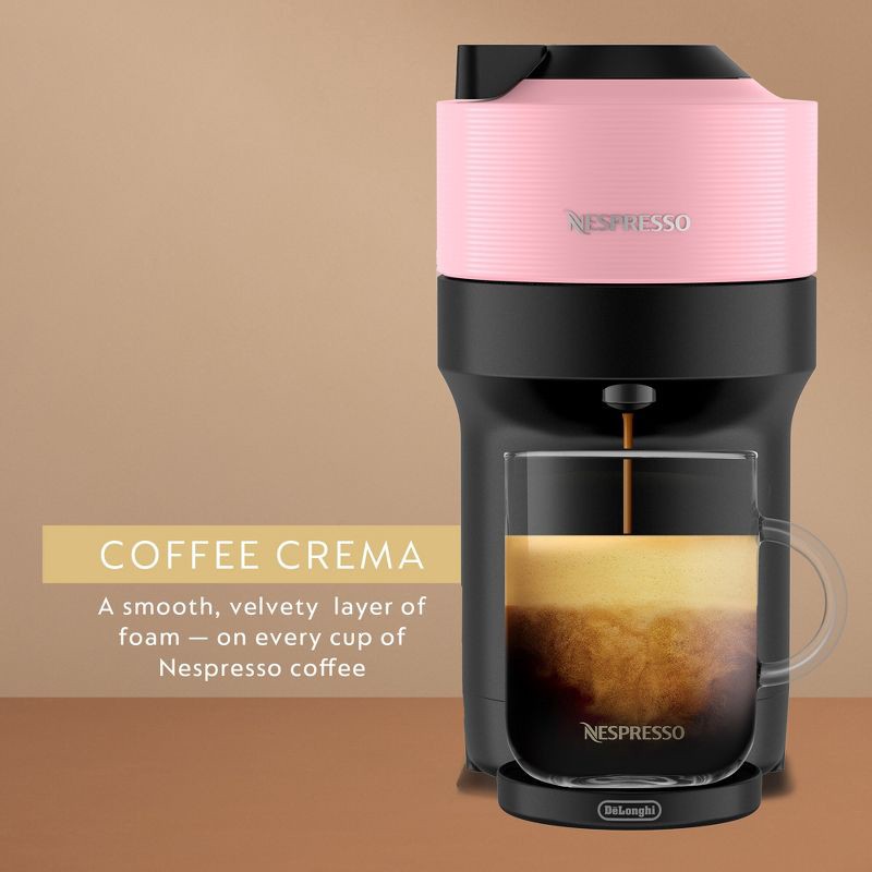 slide 9 of 14, Nespresso Vertuo Pop+ Coffee and Espresso Maker by De'Longhi, Candy Pink: Nespresso Machine with Pods, Automatic Shut-Off, 1 ct