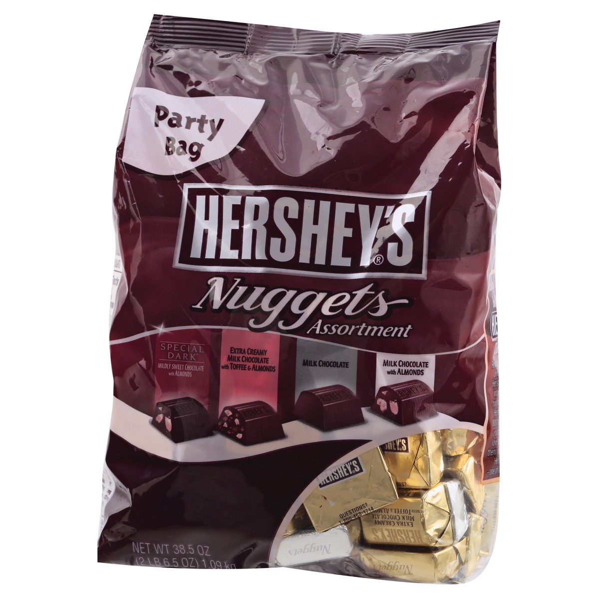 slide 4 of 9, Hershey's Assorted Nuggets, 33.9 oz