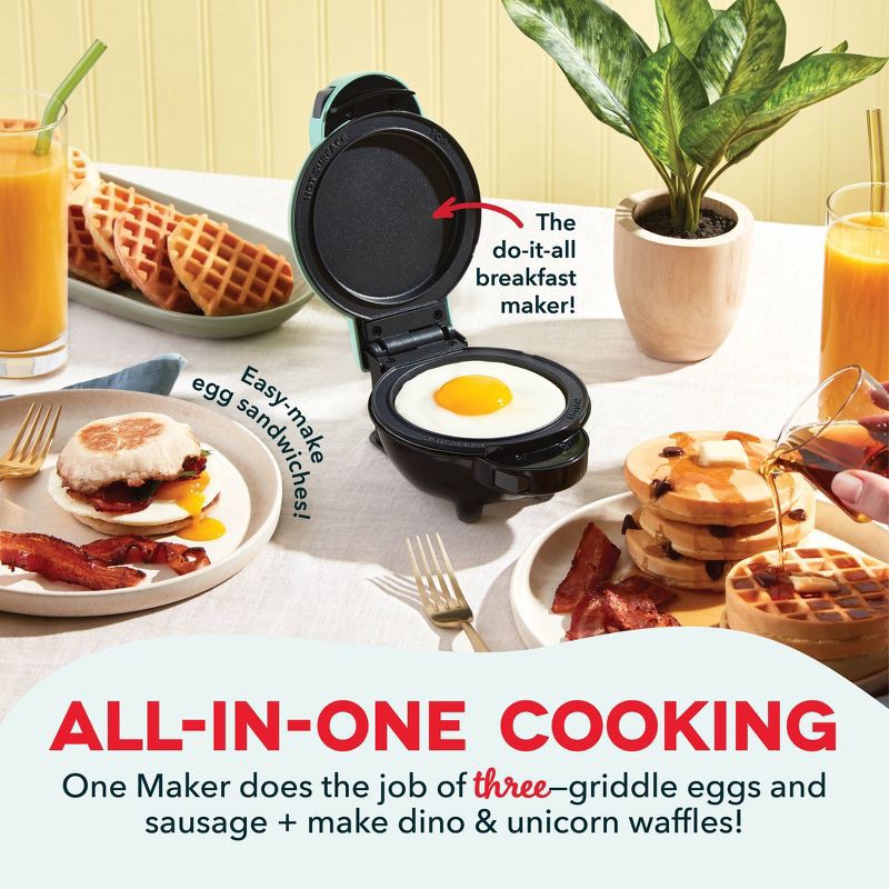 slide 4 of 7, Dash MultiMaker Mini Waffle Maker System with 6 Removeable Holiday Plates, 1 ct