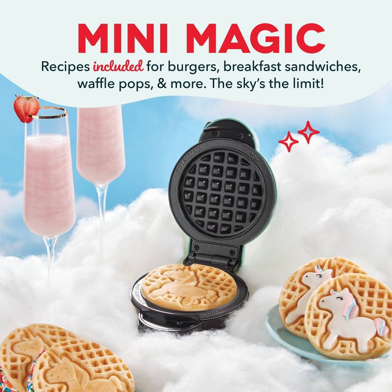 slide 5 of 7, Dash MultiMaker Mini Waffle Maker System with 6 Removeable Holiday Plates, 1 ct