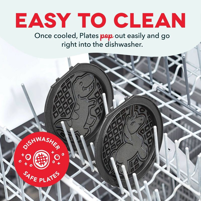 slide 6 of 7, Dash MultiMaker Mini Waffle Maker System with 6 Removeable Holiday Plates, 1 ct