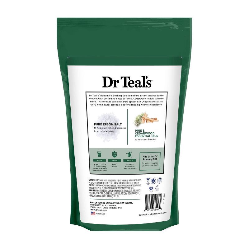 slide 2 of 5, Dr Teal's Epsom Bath Salt Balsam Fir - 2lbs, 2 lb