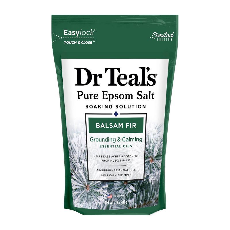 slide 1 of 5, Dr Teal's Epsom Bath Salt Balsam Fir - 2lbs, 2 lb