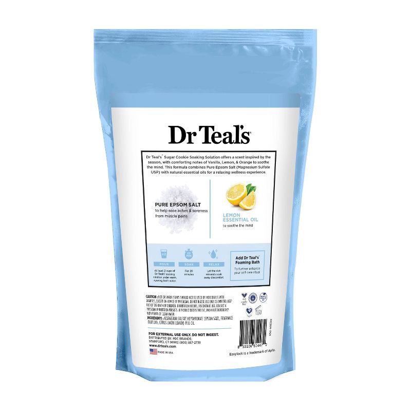 slide 2 of 5, Dr Teal's Epsom Bath Salt - Sugar Cookie - 2lbs, 2 lb