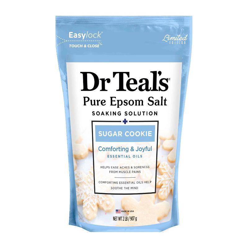 slide 1 of 5, Dr Teal's Epsom Bath Salt - Sugar Cookie - 2lbs, 2 lb