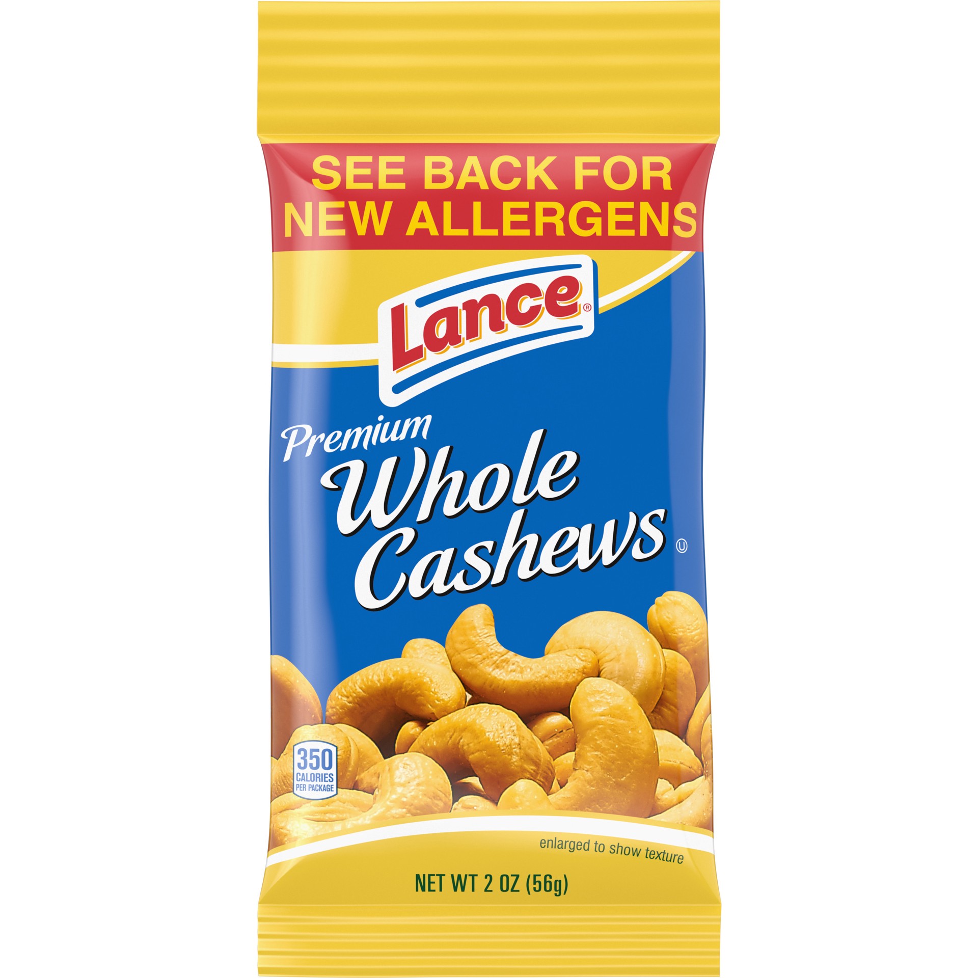slide 1 of 5, Lance Whole Cashews, Snack Pack 2 Oz, 2 oz