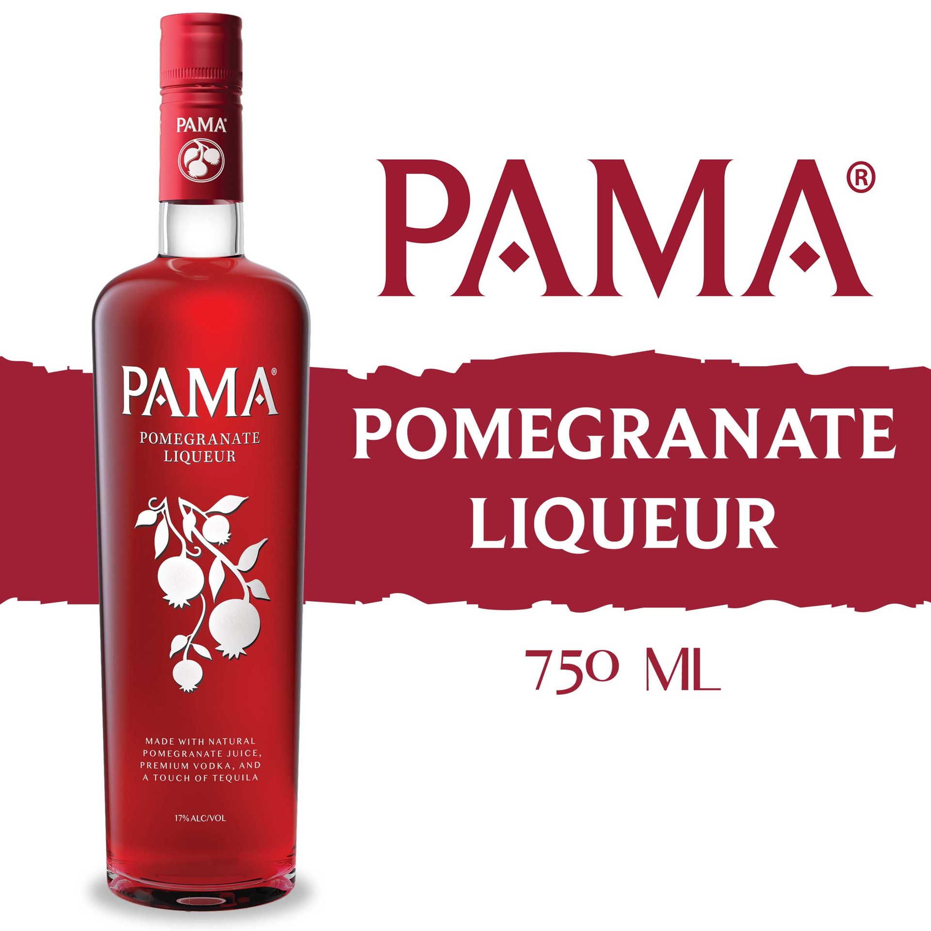 slide 3 of 3, PAMA Pomegranate Liqueur, 750 ml