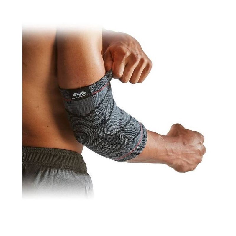 slide 5 of 5, McDavid Sport Compression Knit Elbow Sleeve with Gel Buttress - L/XL: Arthritis Support, Nylon & Spandex, 1 ct