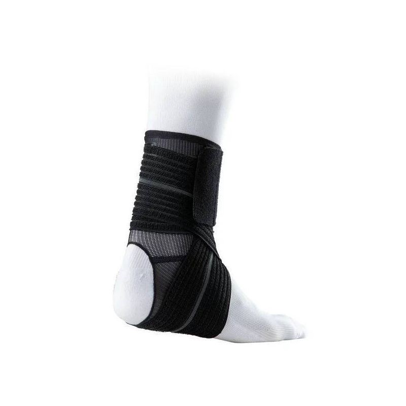 slide 2 of 3, McDavid 8-9" Sport Ankle Sleeve with Wrap Support - S/M: Joint & Muscle Pain Relief, Nylon, 1 ct