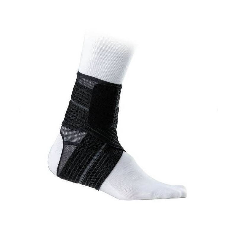 slide 3 of 3, McDavid 8-9" Sport Ankle Sleeve with Wrap Support - S/M: Joint & Muscle Pain Relief, Nylon, 1 ct