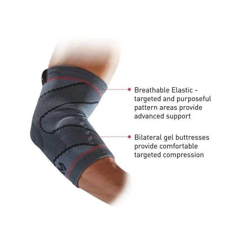 slide 3 of 5, McDavid Sport Compression Knit Elbow Sleeve with Gel Buttress - S/M: Tendonitis & Arthritis Support, 1 ct