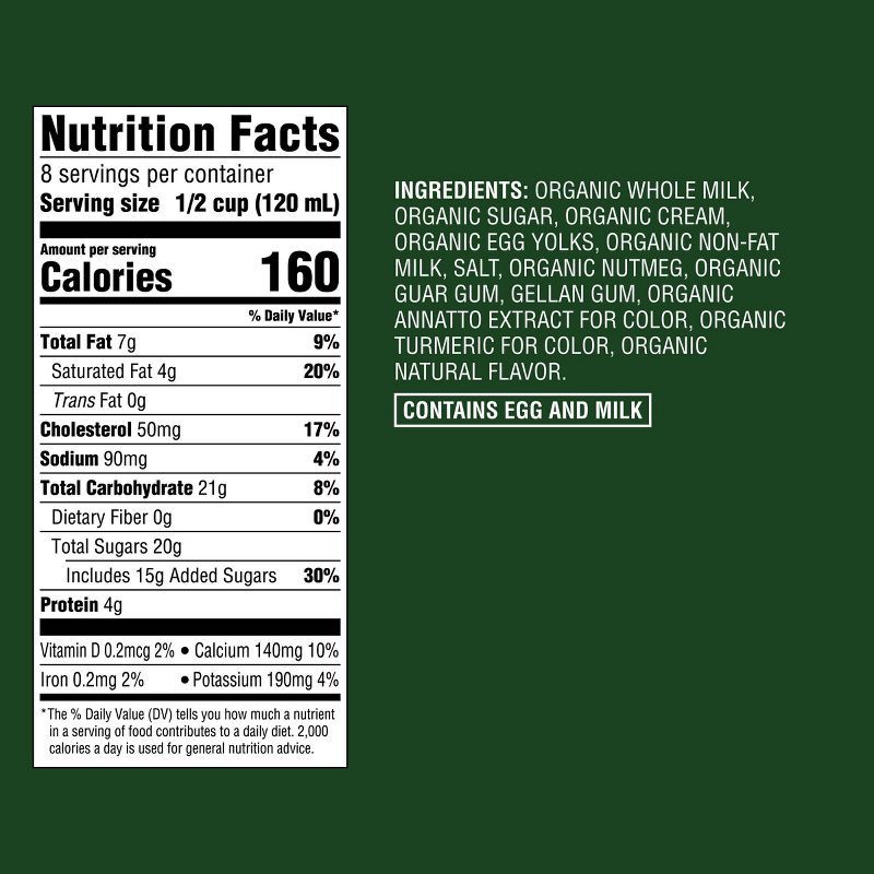 slide 5 of 5, Organic Eggnog - 1qt - Good & Gather™, 1 qt