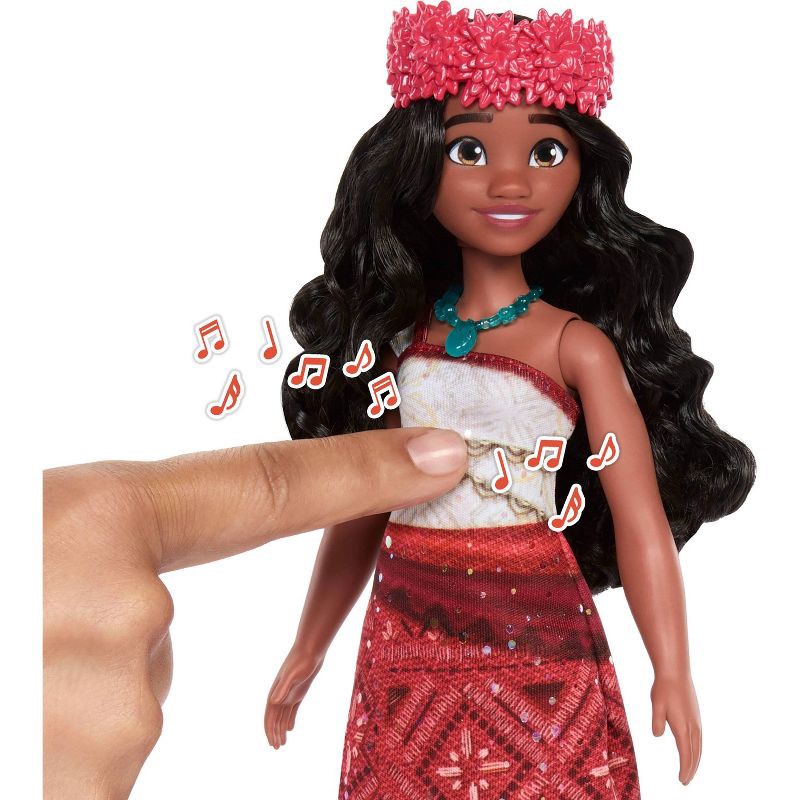 slide 3 of 6, Disney Moana 2 12.7" Singing Adventure Moana Sings We are Back in English Doll, 1 ct