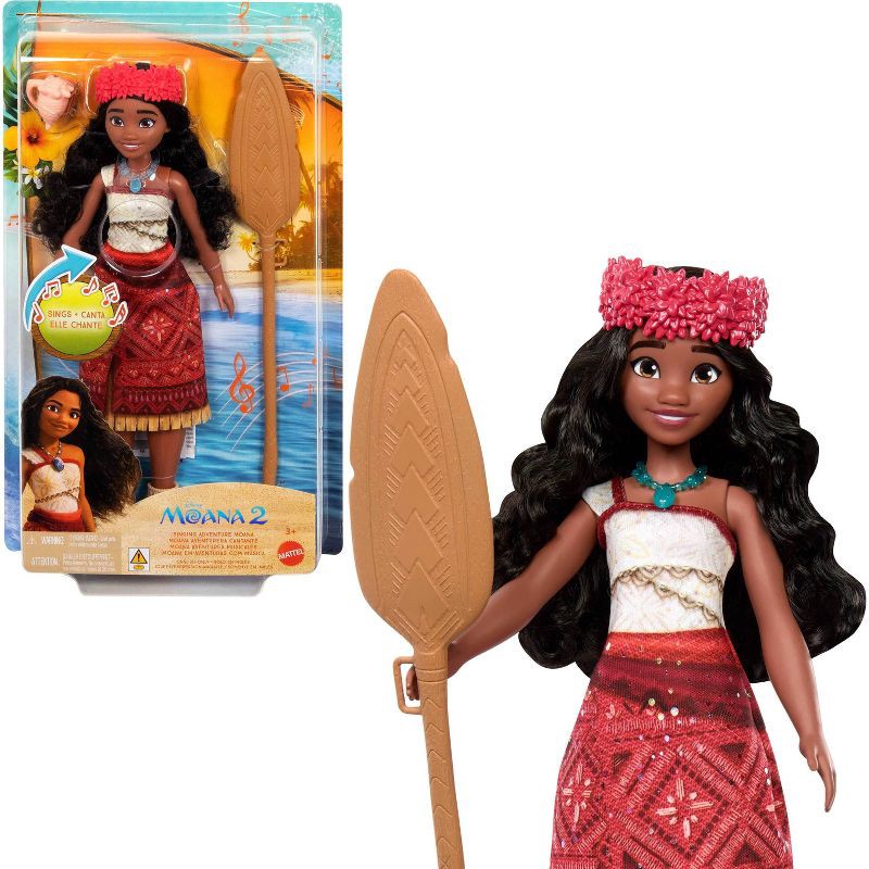 slide 1 of 6, Disney Moana 2 12.7" Singing Adventure Moana Sings We are Back in English Doll, 1 ct