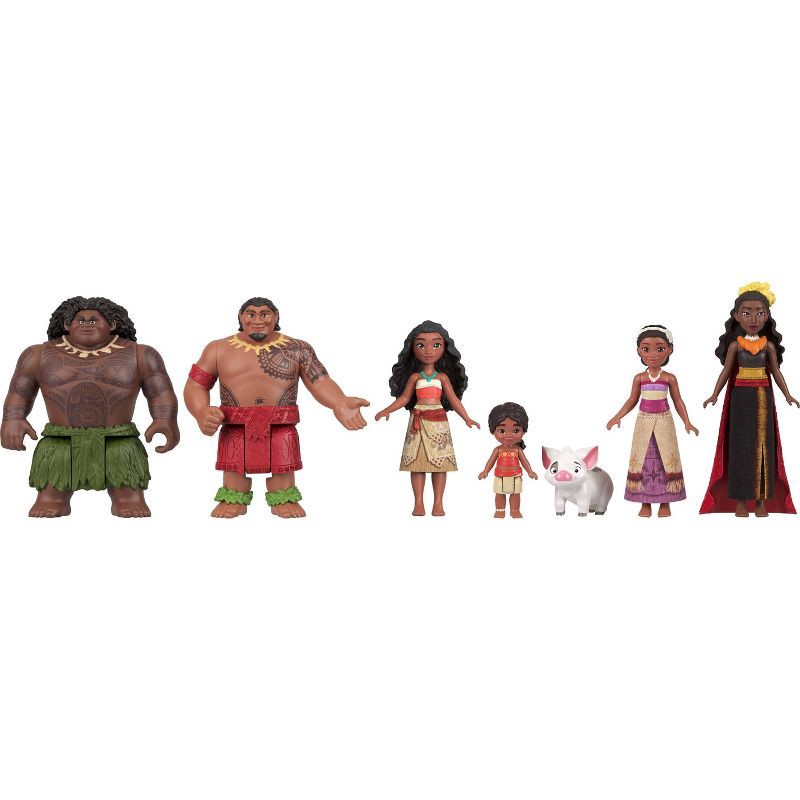 slide 5 of 6, Disney Moana 2 Adventure Set with 6 Small Dolls & Accessories, 1 ct