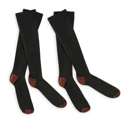 Tommie Copper Sport Compression Knee High Socks 2pk - S/M: Leg Support, Microfiber, Adult