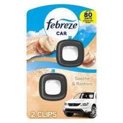 Febreze Car Air Freshener - Soothe & Restore - 0.13 fl oz/2ct