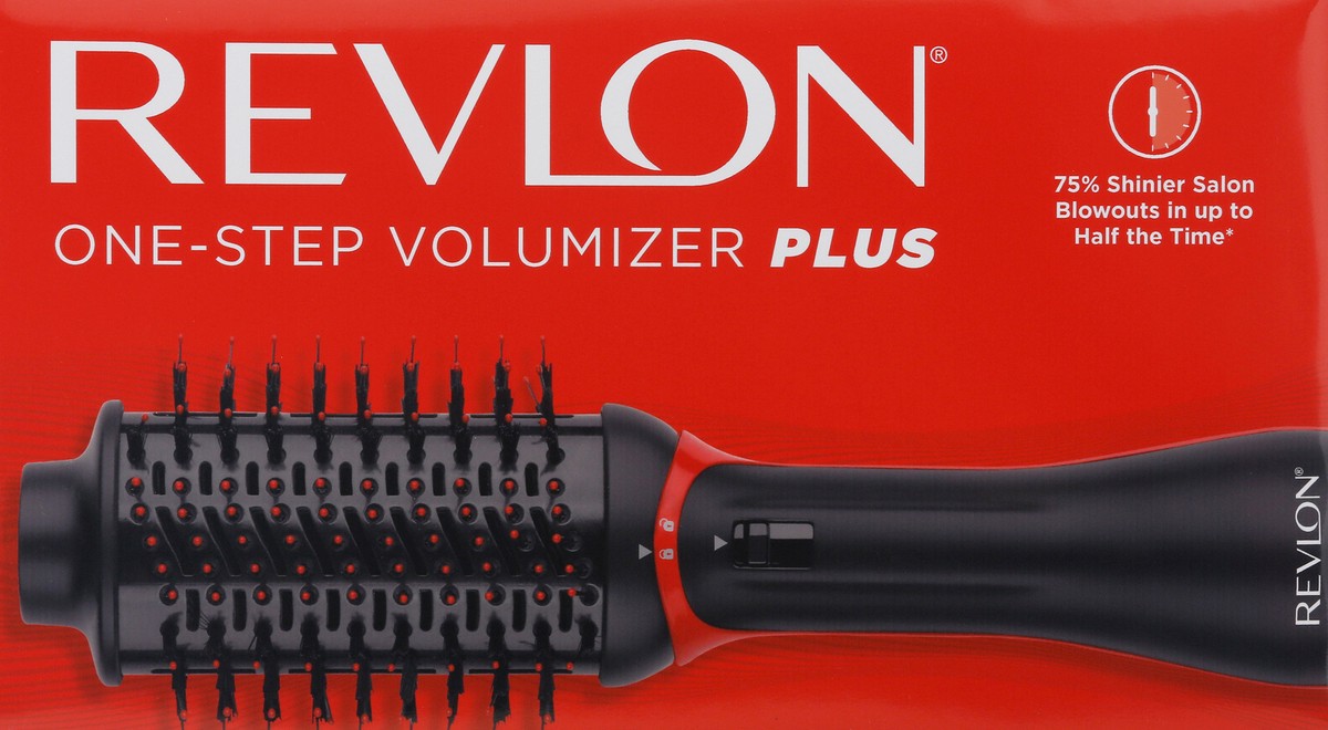slide 1 of 9, Revlon One-Step Volumizer Plus 2.0 Hair Dryer and Hot Air Brush, Black, 1 ct