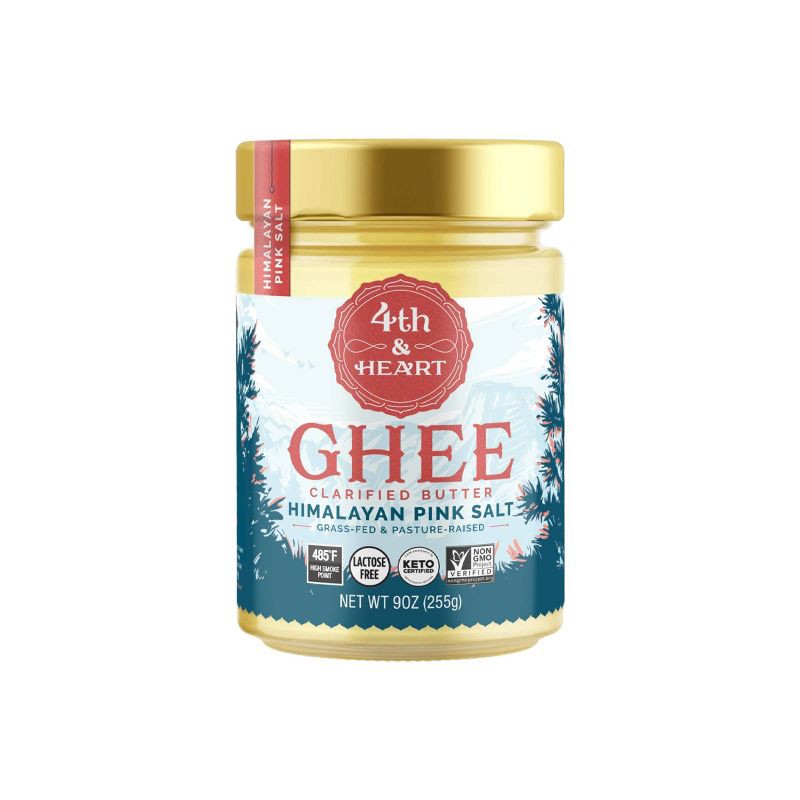 slide 1 of 8, 4th & Heart Himalayan Pink Salt Grass-Fed Ghee - 9oz, 9 oz