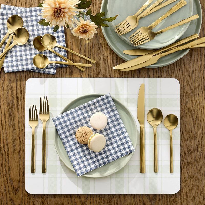 slide 2 of 3, Hearth & Hand with Magnolia 5pc Stainless Steel Flatware Set Gold - Hearth & Hand™ with Magnolia, 5 ct
