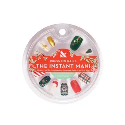 Olive & June Press-On - S Round - All Out Christmas - 42ct