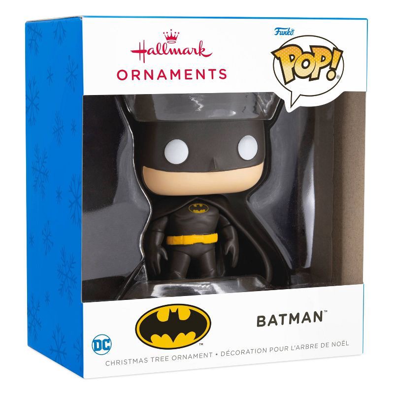 slide 6 of 6, Hallmark Funko POP! DC Comics Batman Christmas Tree Ornament: Collectible, Indoor Decoration, No Battery Required, 1 ct