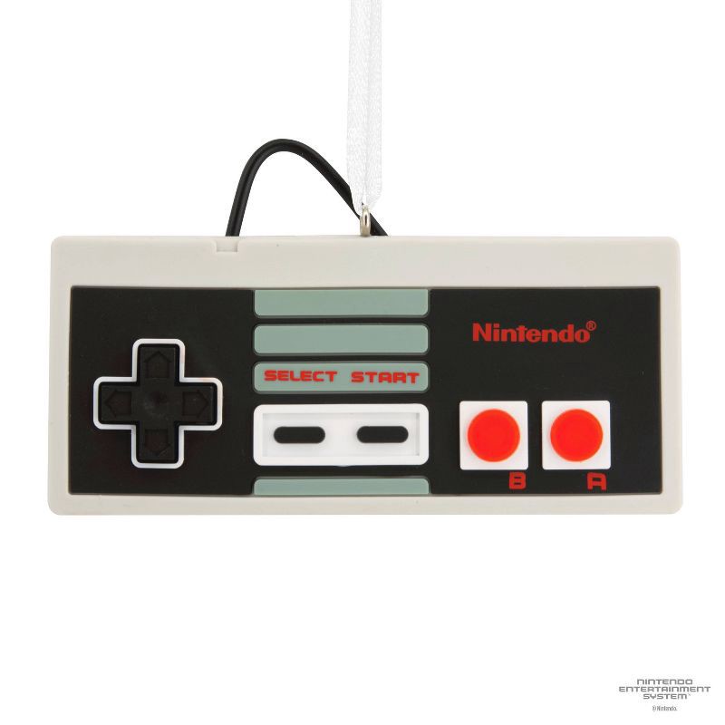 slide 3 of 7, Hallmark Nintendo Entertainment System Controller Ornament: Retro Gaming, Indoor Decoration, 1 ct