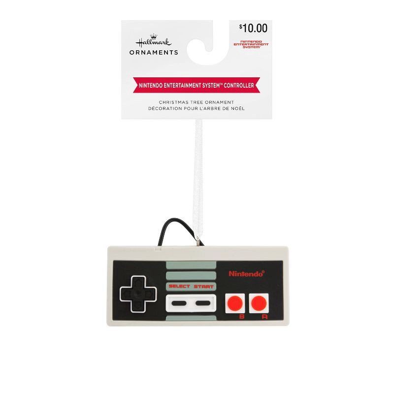 slide 7 of 7, Hallmark Nintendo Entertainment System Controller Ornament: Retro Gaming, Indoor Decoration, 1 ct