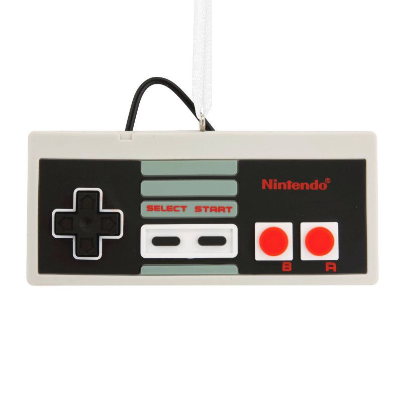 slide 1 of 7, Hallmark Nintendo Entertainment System Controller Ornament: Retro Gaming, Indoor Decoration, 1 ct