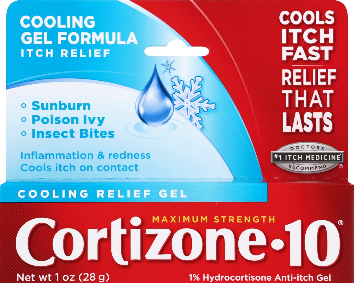 slide 1 of 8, Cortizone-10 Cortizone Cooling Gel, 1 oz