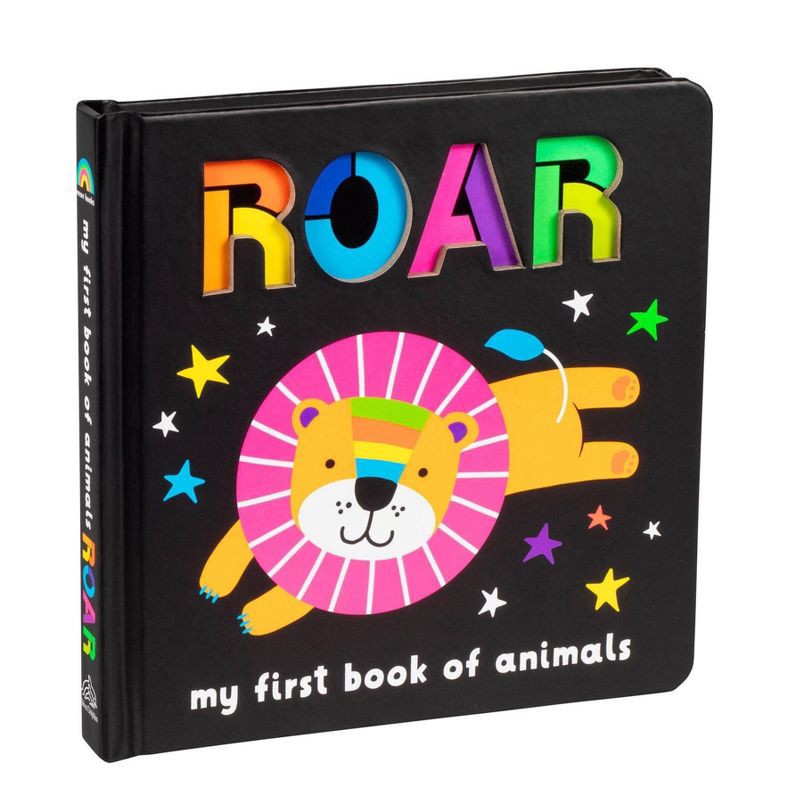 slide 2 of 2, Neon Books: Roar: My First Book of Animals - by Editors of Silver Dolphin Books (Board Book), 1 ct