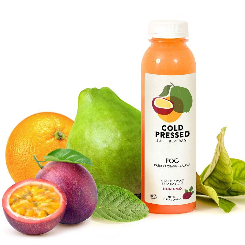 slide 3 of 7, Cold Pressed Passion Orange Guava Juice - 12 fl oz, 12 fl oz