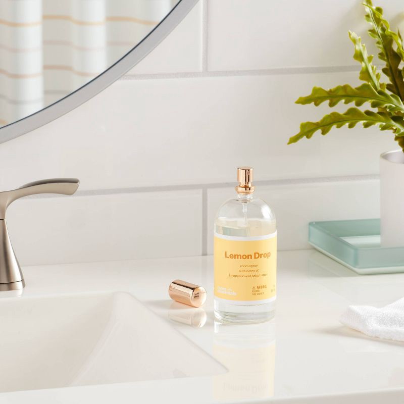 slide 2 of 3, 3 fl oz Glass Room Spray Lemon Drop - Room Essentials™, 3 fl oz