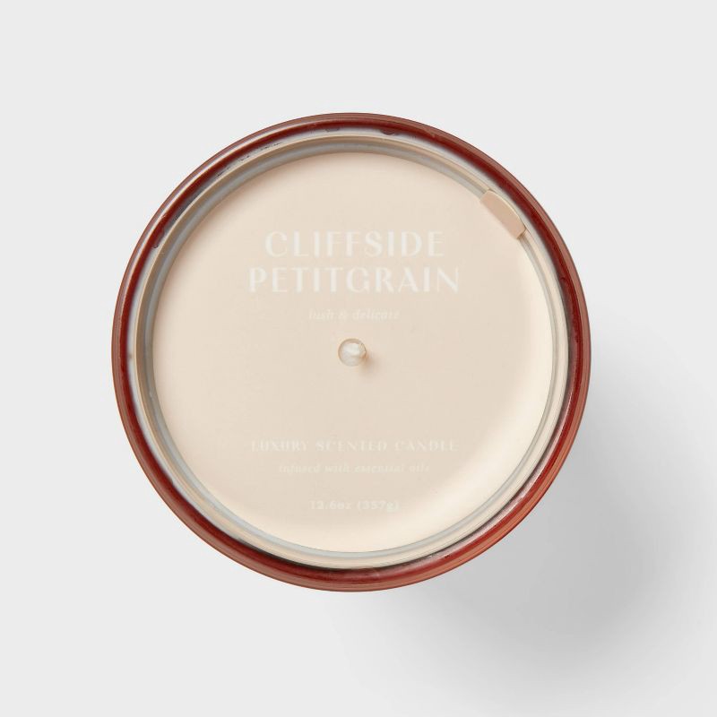 slide 4 of 4, 12.6oz Metallic Jar Candle Petitgrain Canyon - Threshold™, 12.6 oz