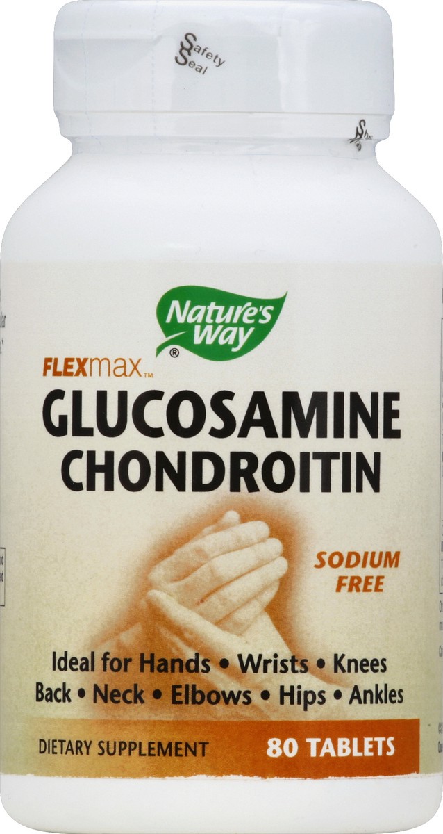 slide 2 of 2, Nature's Way Flexmax™ Glucosamine Chondroitin Sodium Free, 80 Tablets, 80 ct