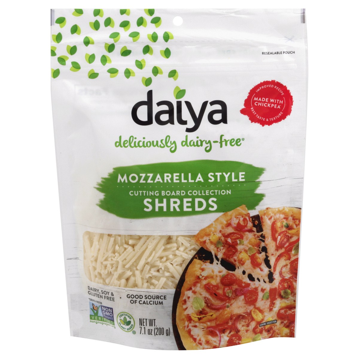 slide 1 of 13, Daiya Dairy Free Mozzarella Style Shreds, 7.1 oz