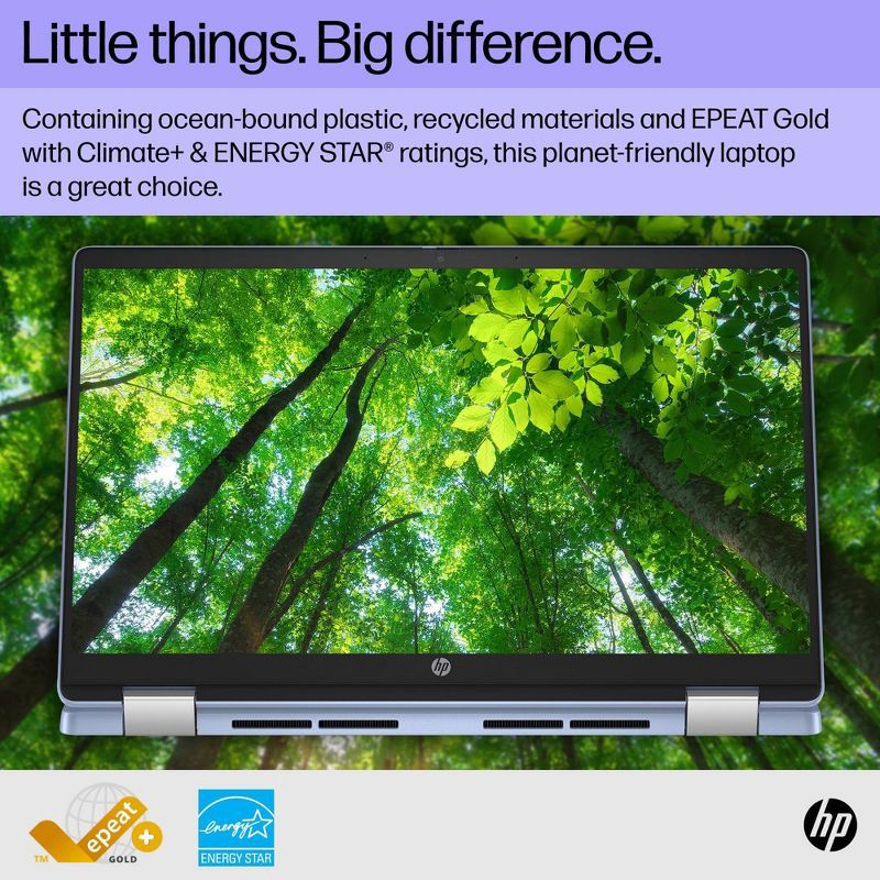 slide 12 of 15, HP Inc. HP 14" Convertible 2-in-1 Chromebook - Intel N200 - 4GB RAM - 128GB SSD Storage - Blue (14b-cd0046tg), 1 ct