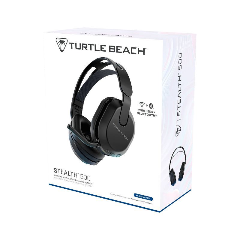 slide 14 of 15, Turtle Beach Stealth 500 Wireless Headset for PlayStation - Black: Built-In Mic, 40 Hour Battery, 1 ct