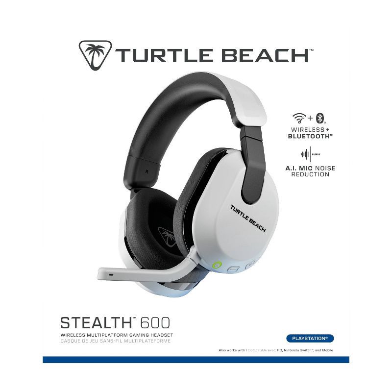 slide 13 of 15, Turtle Beach Stealth 600 Gen 3 Wireless Headset for PlayStation - White, 1 ct