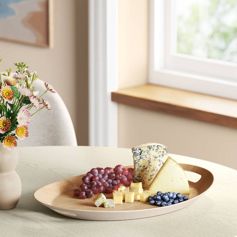 slide 2 of 3, 19" Melamine Serving Tray with Handle - Room Essentials™, 1 ct