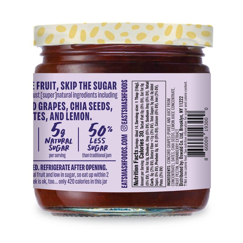 slide 2 of 4, Smash Foods Concord Grape Superfood Jam - 8oz, 8 oz