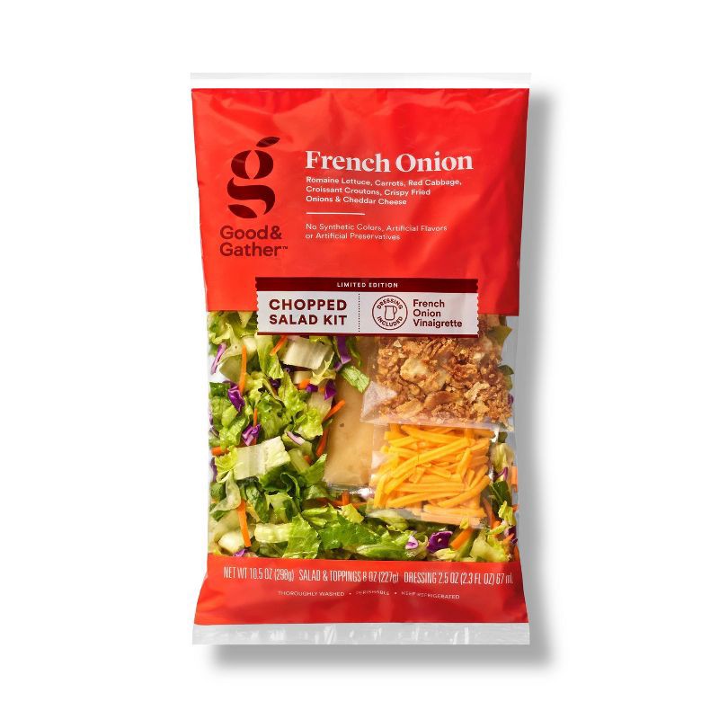 slide 1 of 4, French Onion Chopped Salad Kit - 10.5oz - Good & Gather™, 10.5 oz